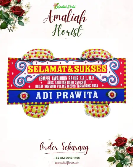Papan Bunga Ucapan Selamat Gedawang